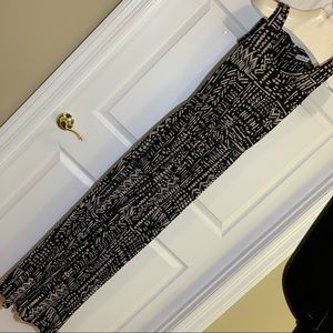 Calvin Klein Tan & White Print Jumpsuit Size 2
